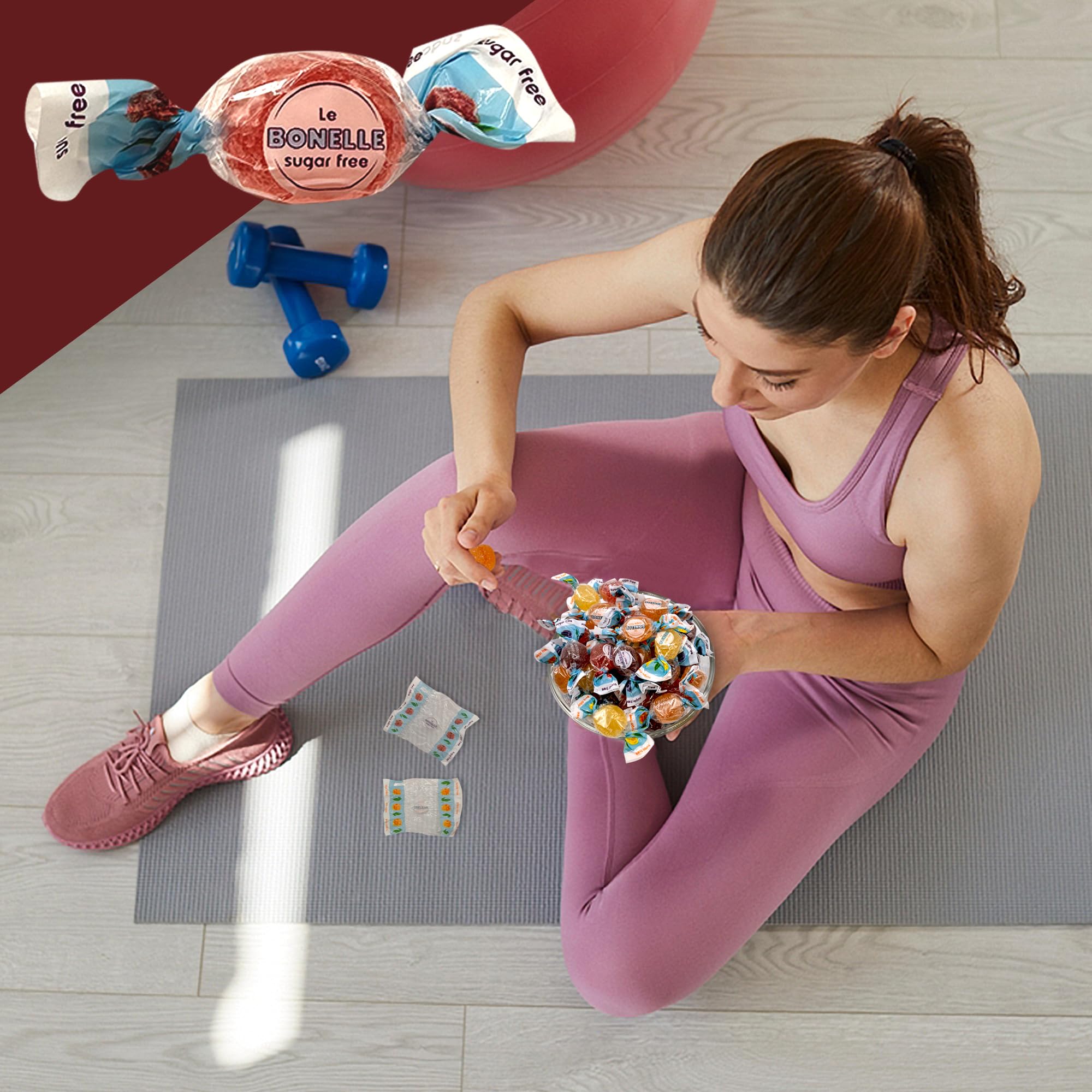 Fusion Sweets Bonelle orange flavor chew, bright tang and smile.
