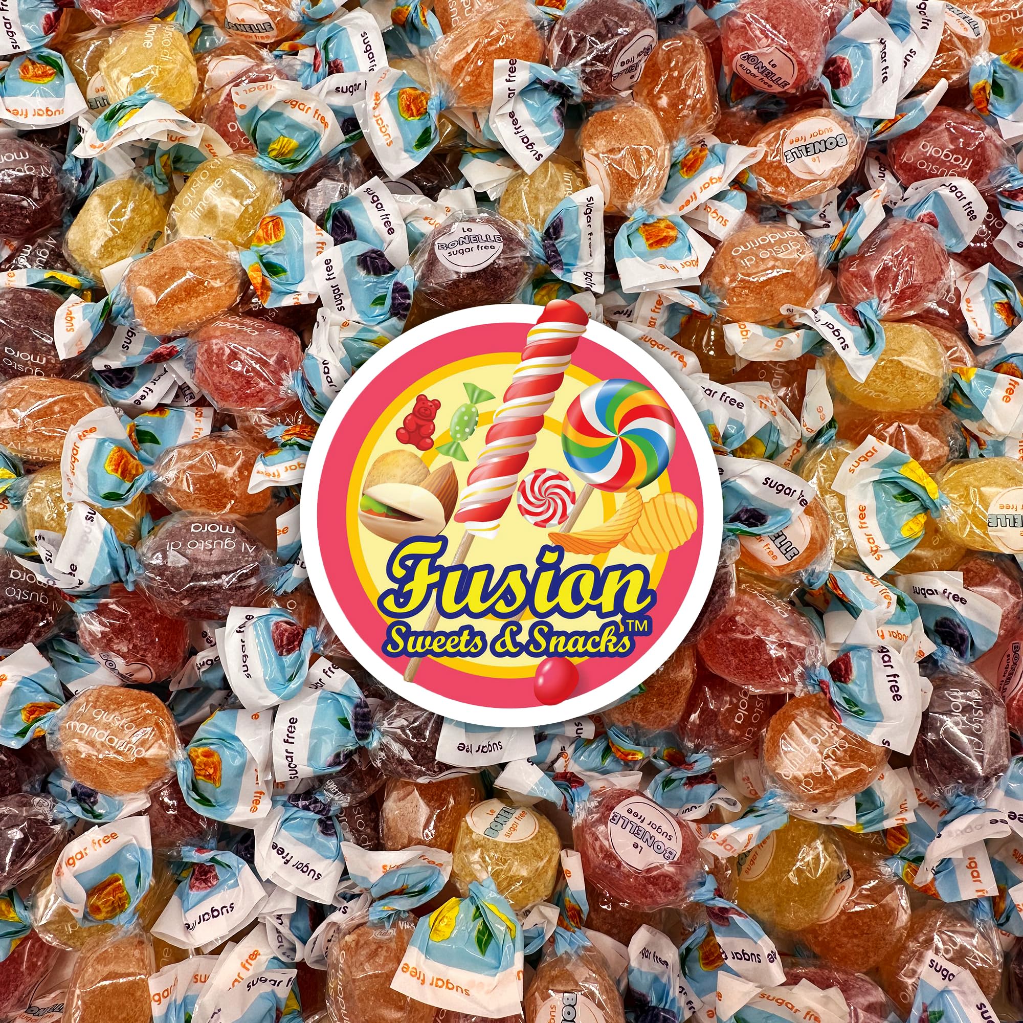 Fusion Sweets Bonelle strawberry flavor chew, classic fruity sweetness.