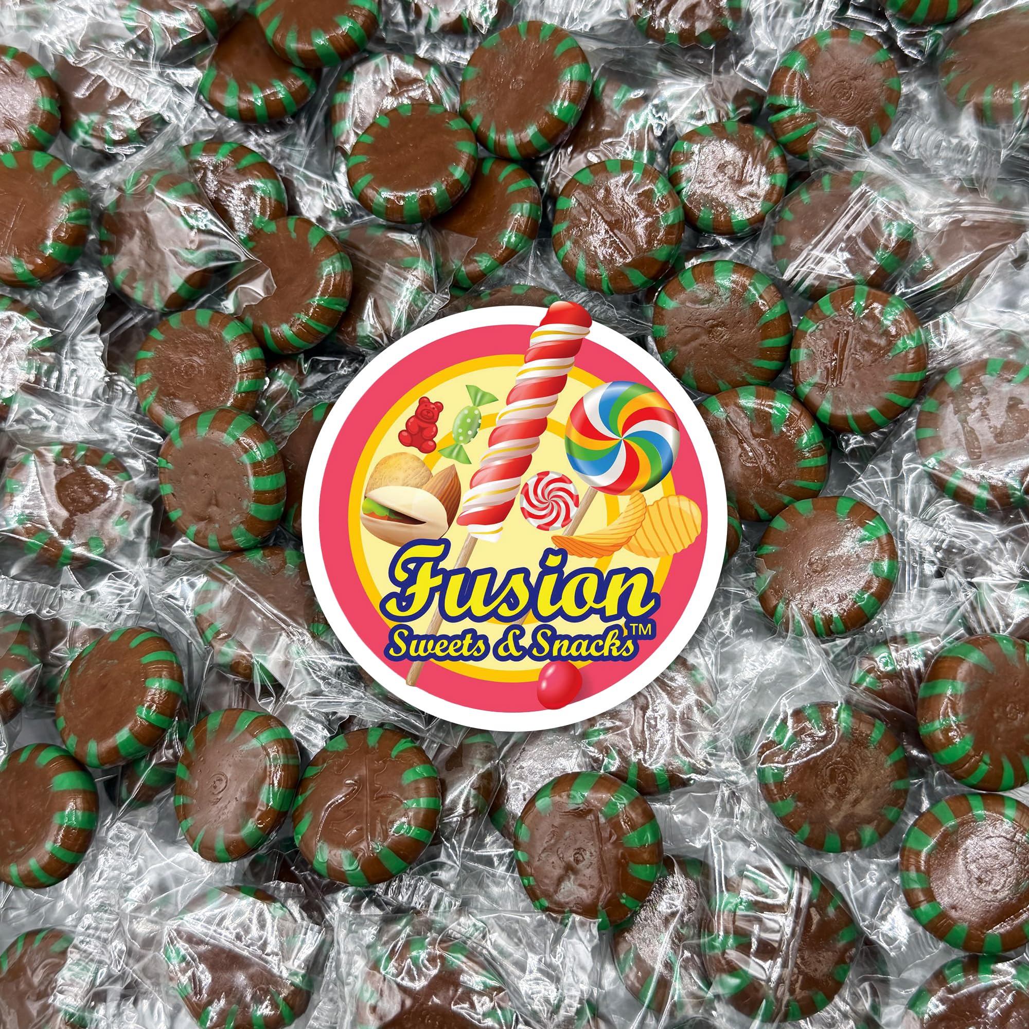 Holiday dessert table with Fusion Sweets Starlight Mints for guests.