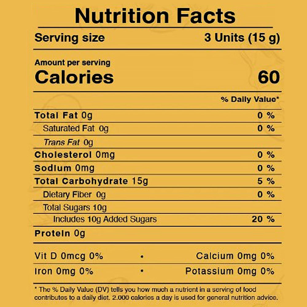 Fusion Sweets Ginger Candies individually wrapped for convenience and on-the-go use.