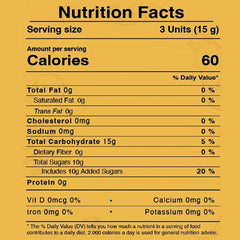 Fusion Sweets Ginger Candies individually wrapped for convenience and on-the-go use.