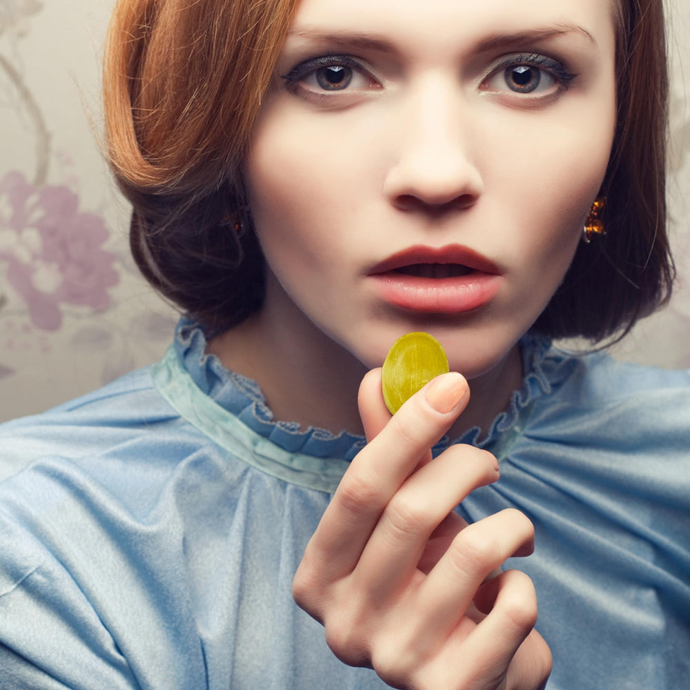 Fusion Sweets Ginger Candies offer a comforting, spicy-sweet flavor for occasional nausea.