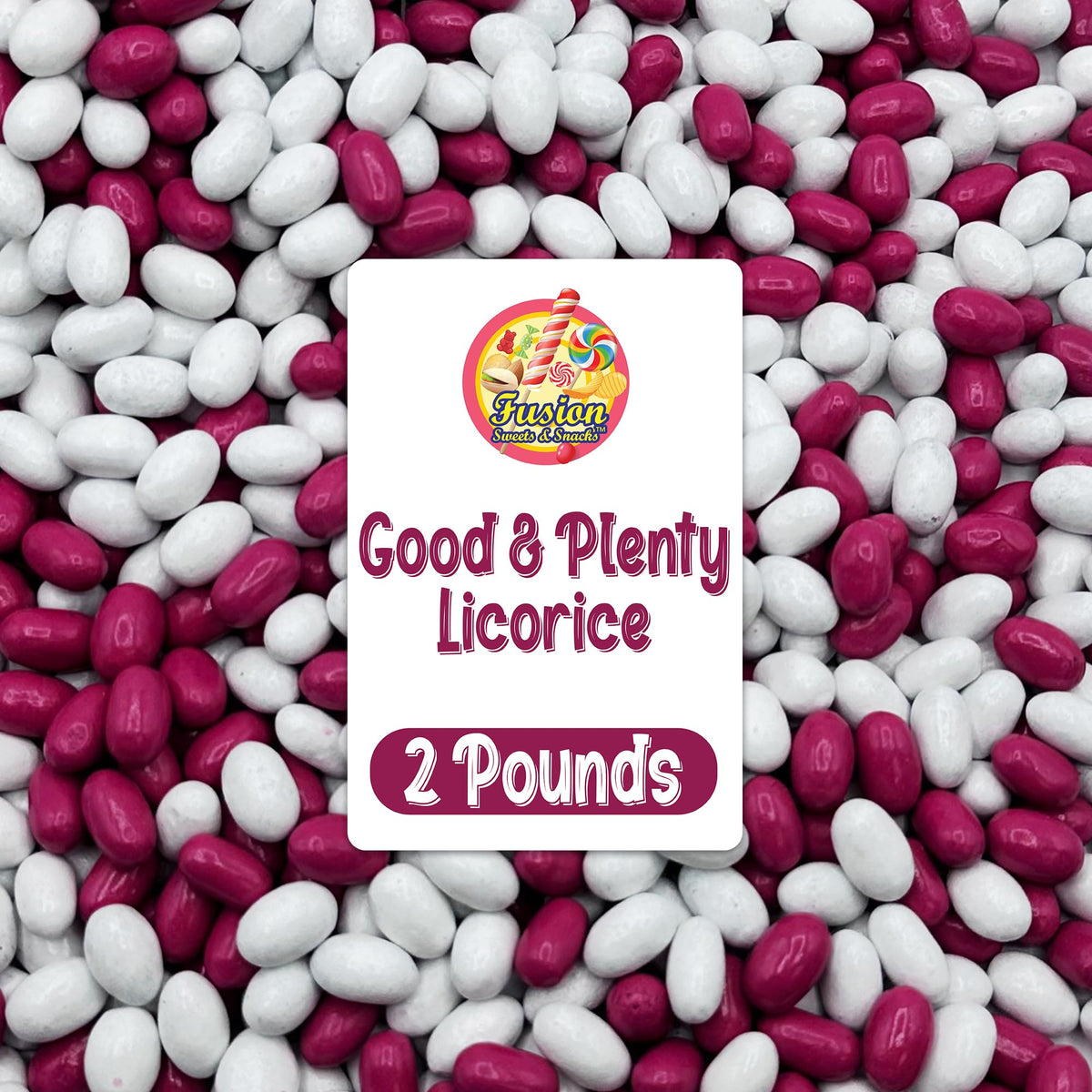Fusion Sweets Good and Plenty bulk bag for easy sharing at parties and events.