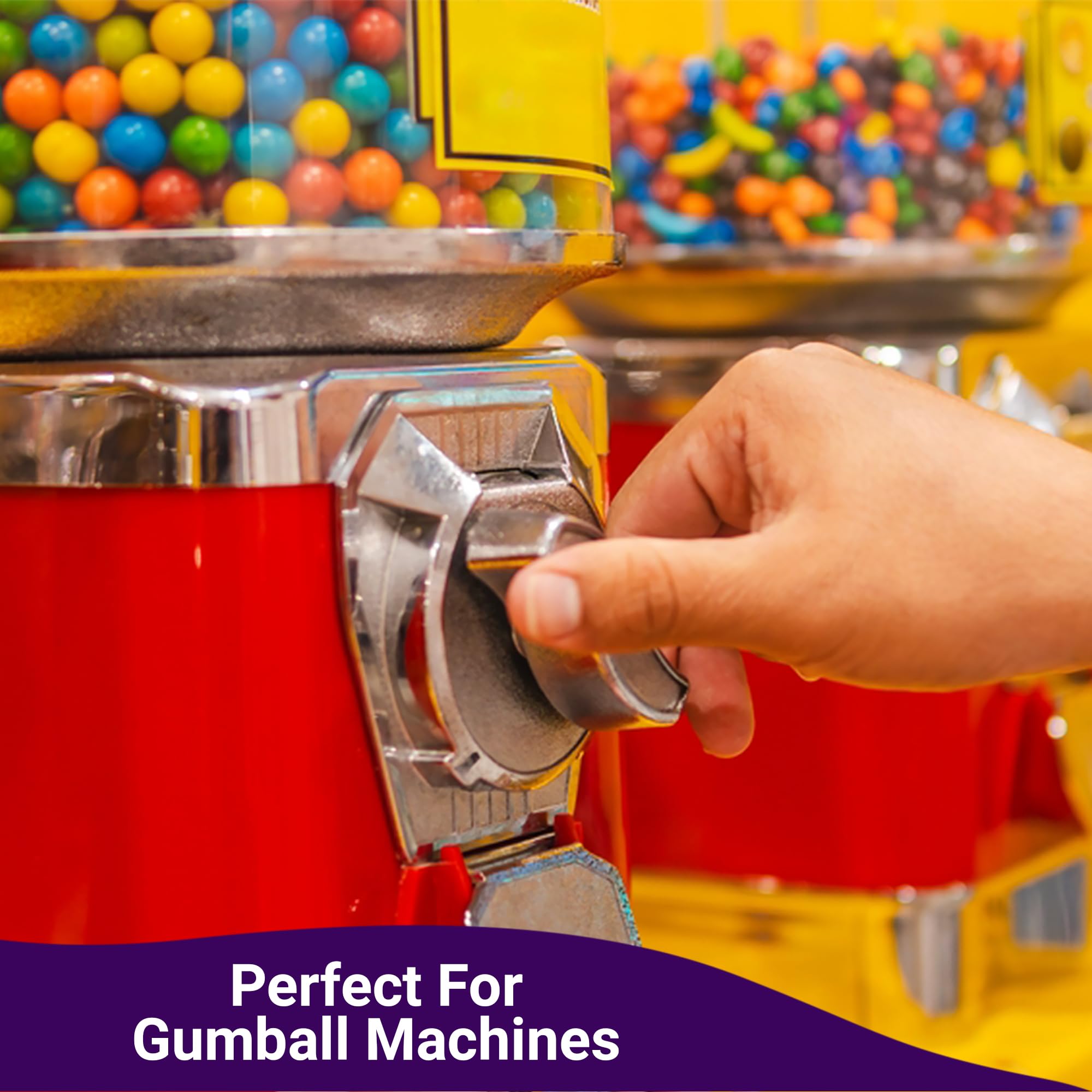 Fusion Sweets Gumballs Bubblegum Color eye-catching hues brighten any display.