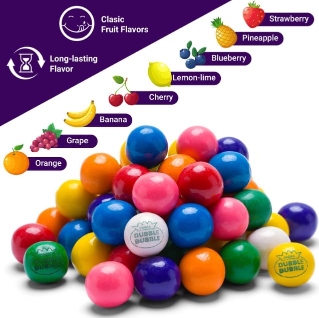 Fusion Sweets Gumballs Flavor Mix rainbow of flavors for a lively snacking experience.