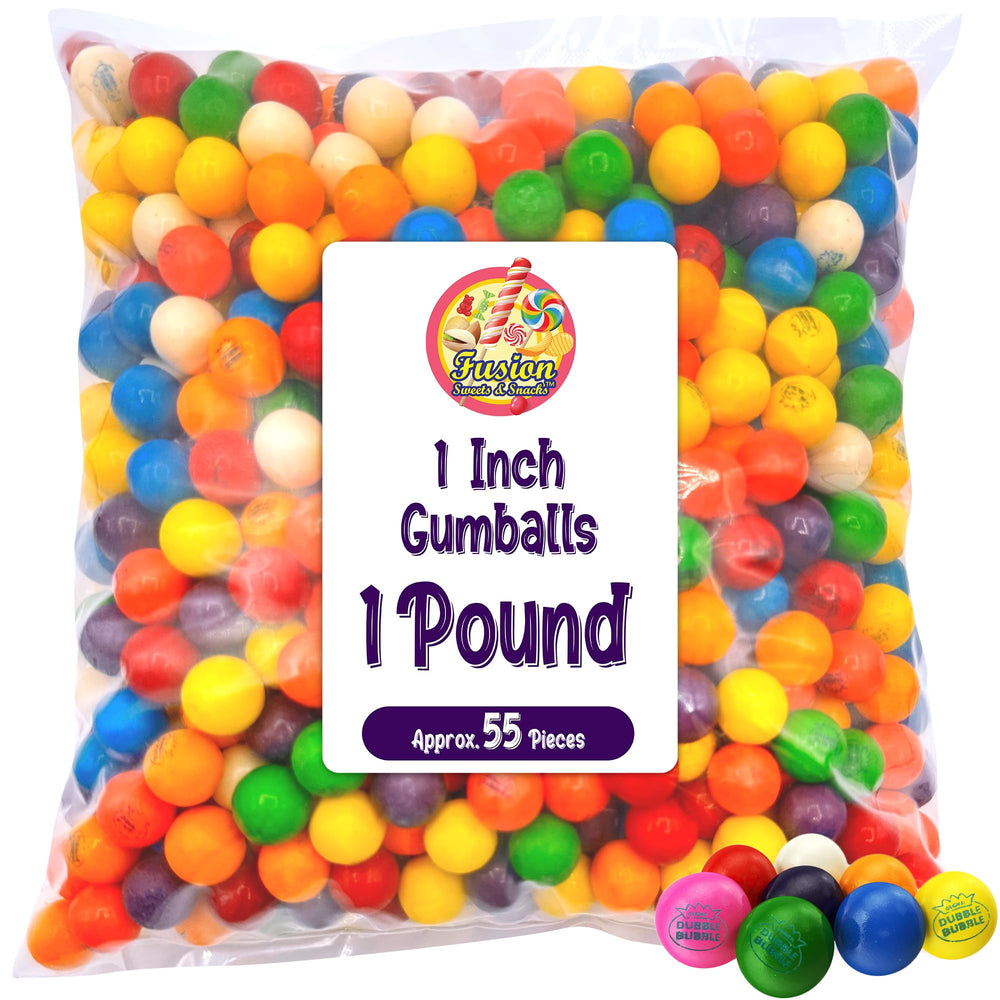 Fusion Sweets Gumballs Machine Refill keeps dispensers stocked with chewy fruity goodness.
