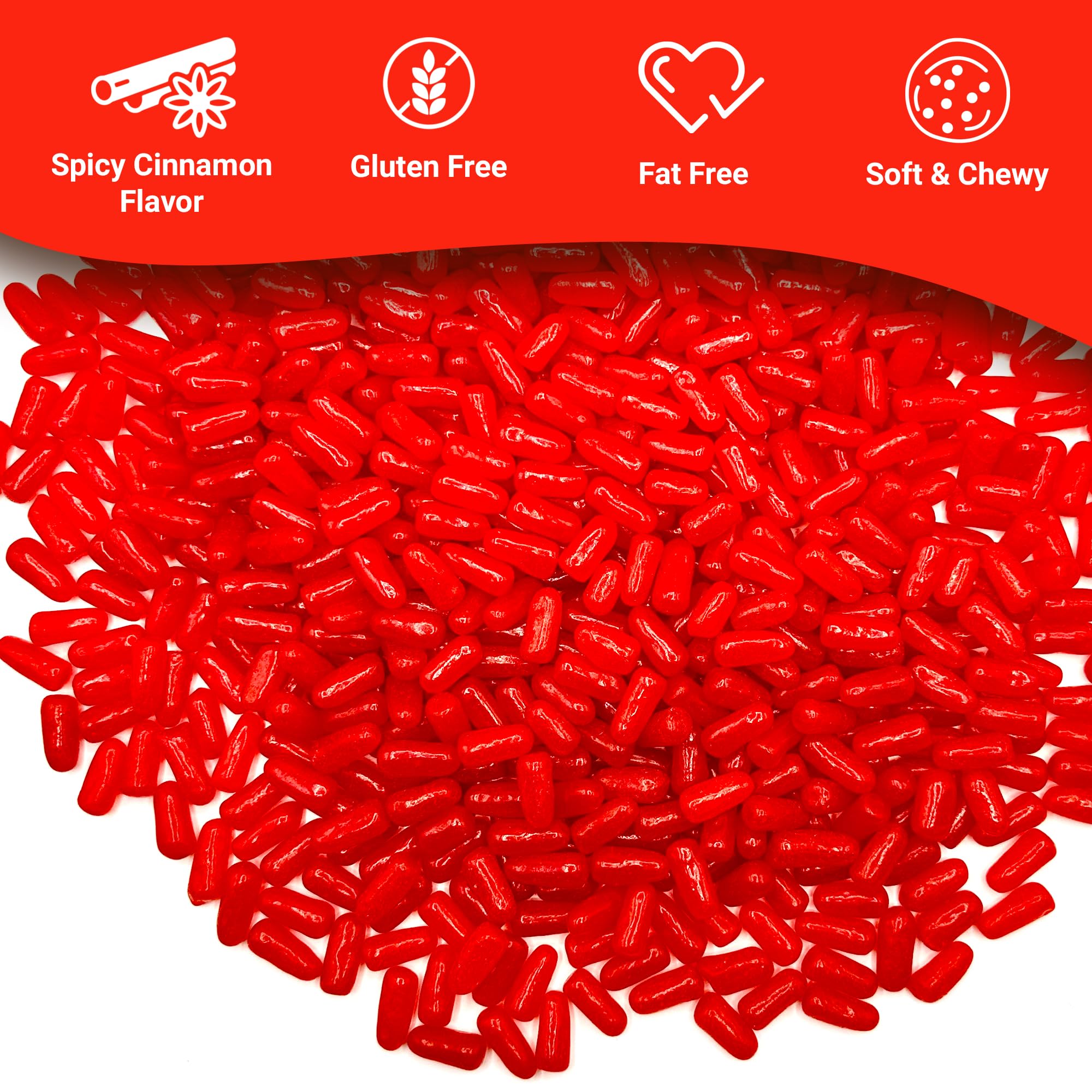 Fusion Sweets Hot Tamales Fierce buffet display adds color and spicy-sweet energy