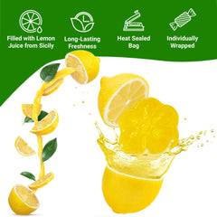 Fusion Sweets Italian citrus bag seal highlighting long-lasting freshness and gift appeal.
