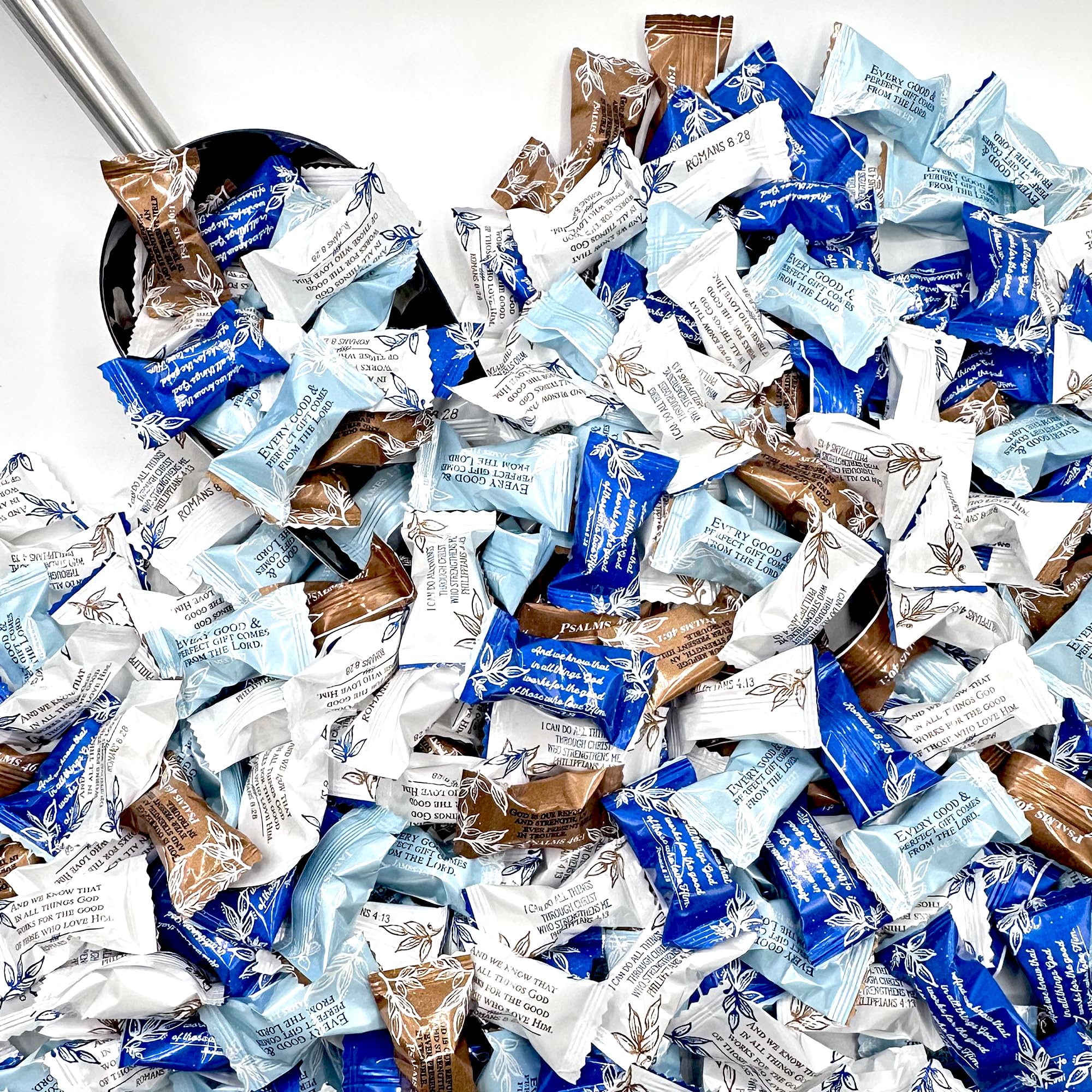 Fusion Sweets party mints on table, perfect for gatherings and celebrations.