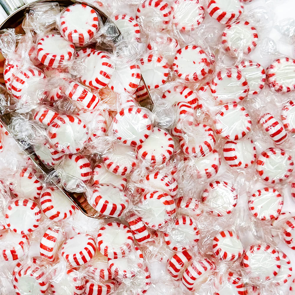 Fusion Sweets Starlight Peppermint Hard Candy back-view bulk display