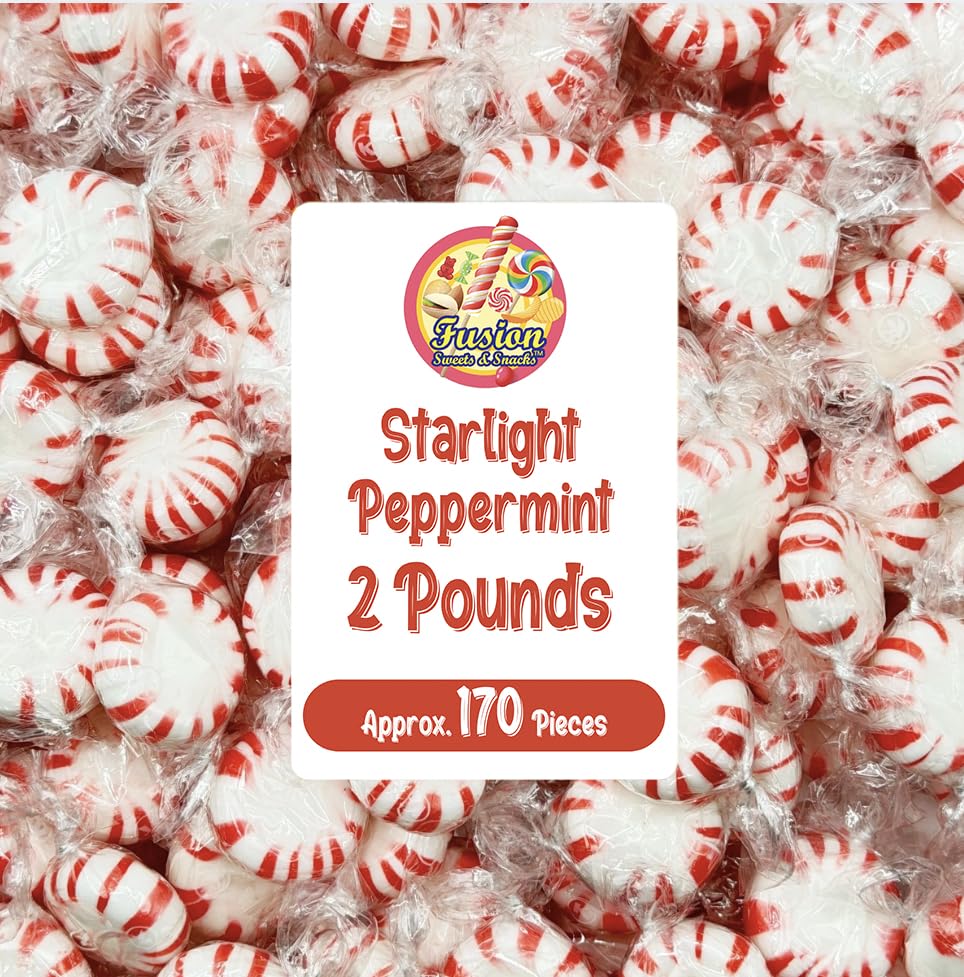 Fusion Sweets Starlight Peppermint Hard Candy bulk bag for sharing