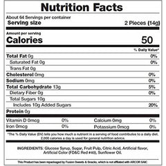 Fusion Sweets individually wrapped candies for freshness and on-the-go snacking