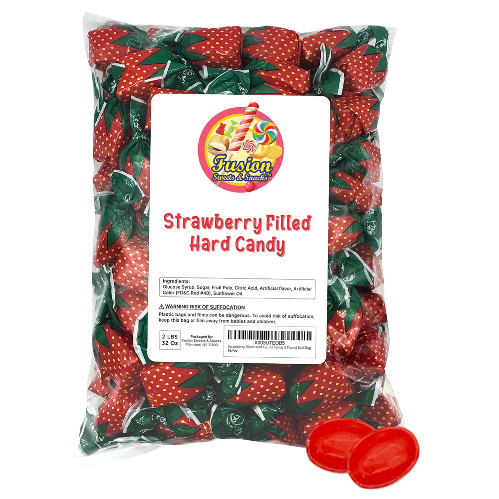 Fusion Sweets strawberry flavor close-up with glossy coating