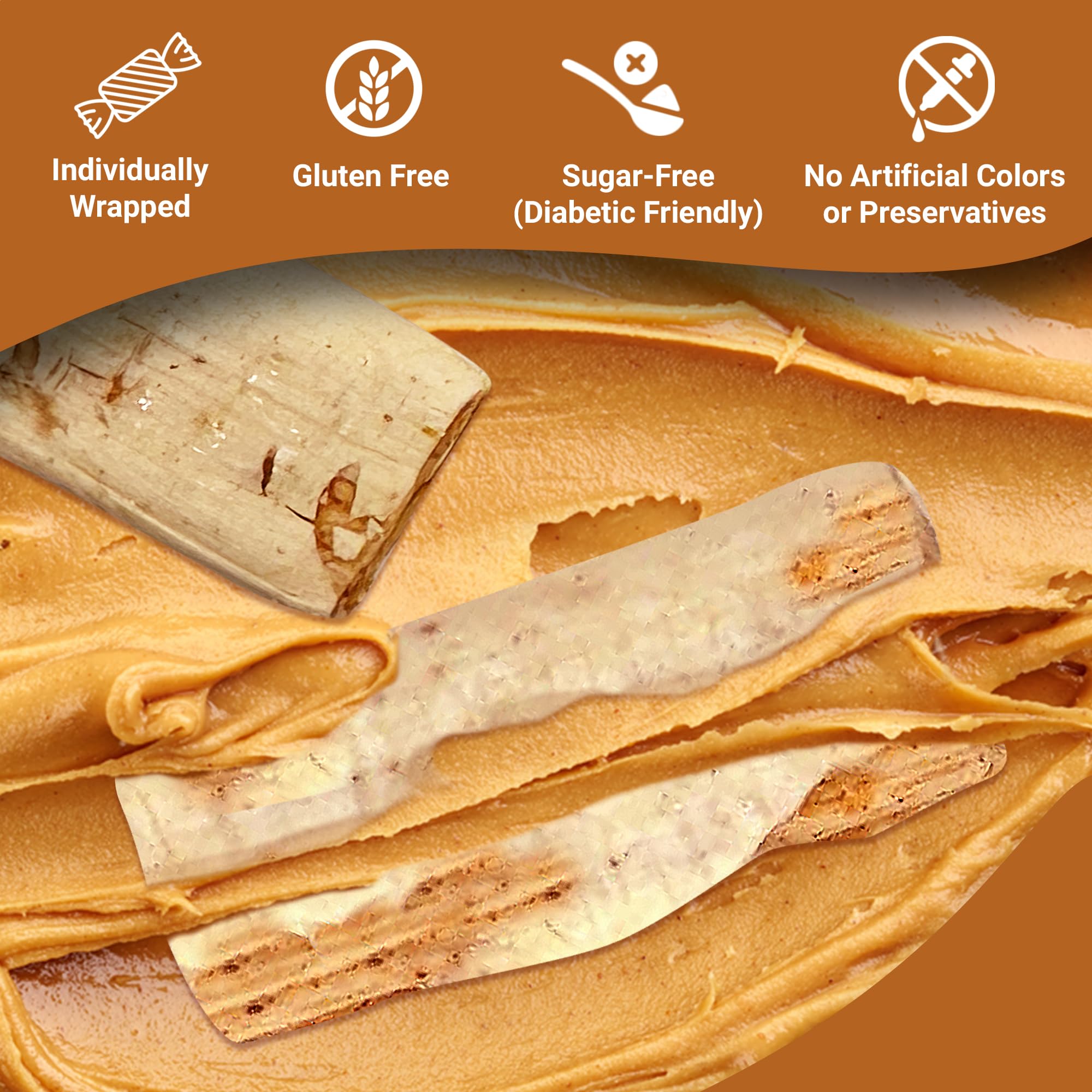 Fusion Sweets sugar-free peanut butter bars gluten-free for gluten-aware snacking