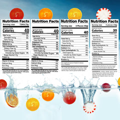 Fusion Sweets butterscotch sugarfree candy in a display-ready pack.