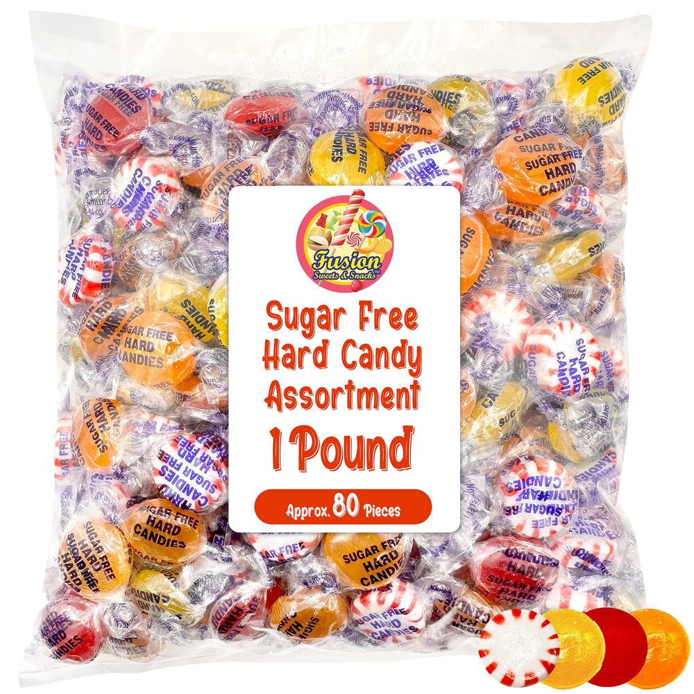 Fusion Sweets lemon sugarfree candy with bright citrus notes.