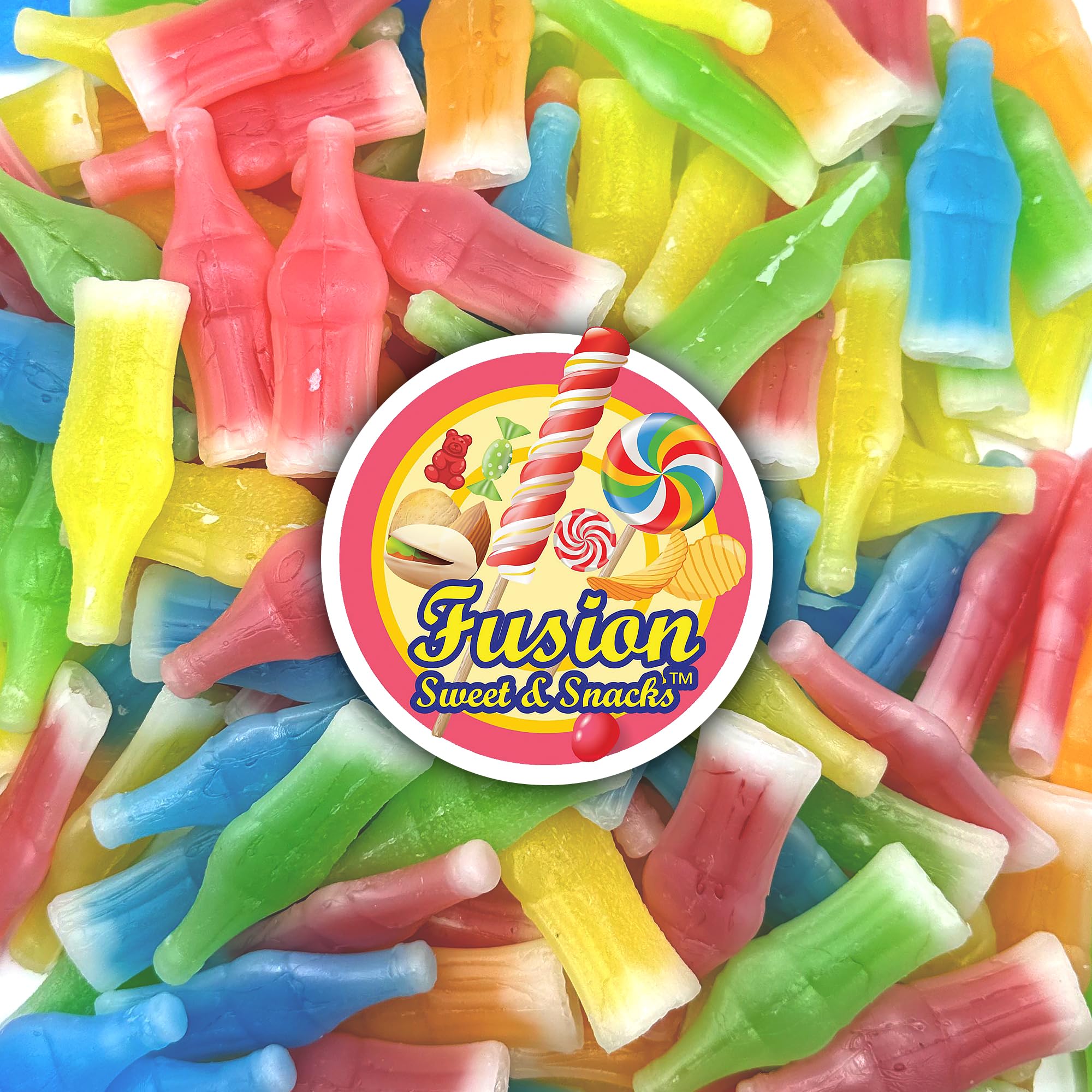 Fusion Sweets Wax Bottle Candy Drinks perfect party snack and novelty treat