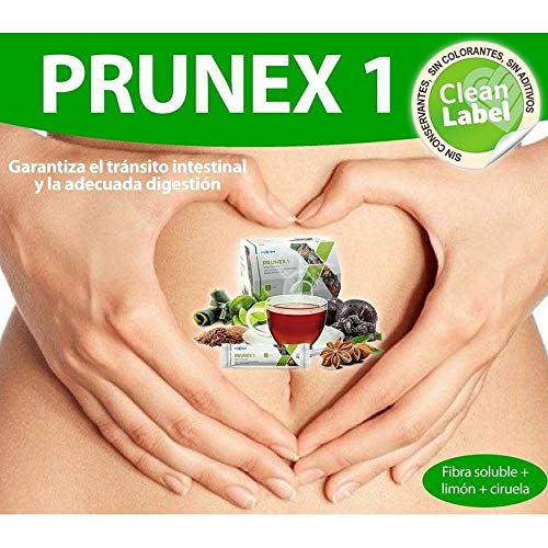 FuXion Prunex1 ingredients chart highlights psyllium and inulin benefits.