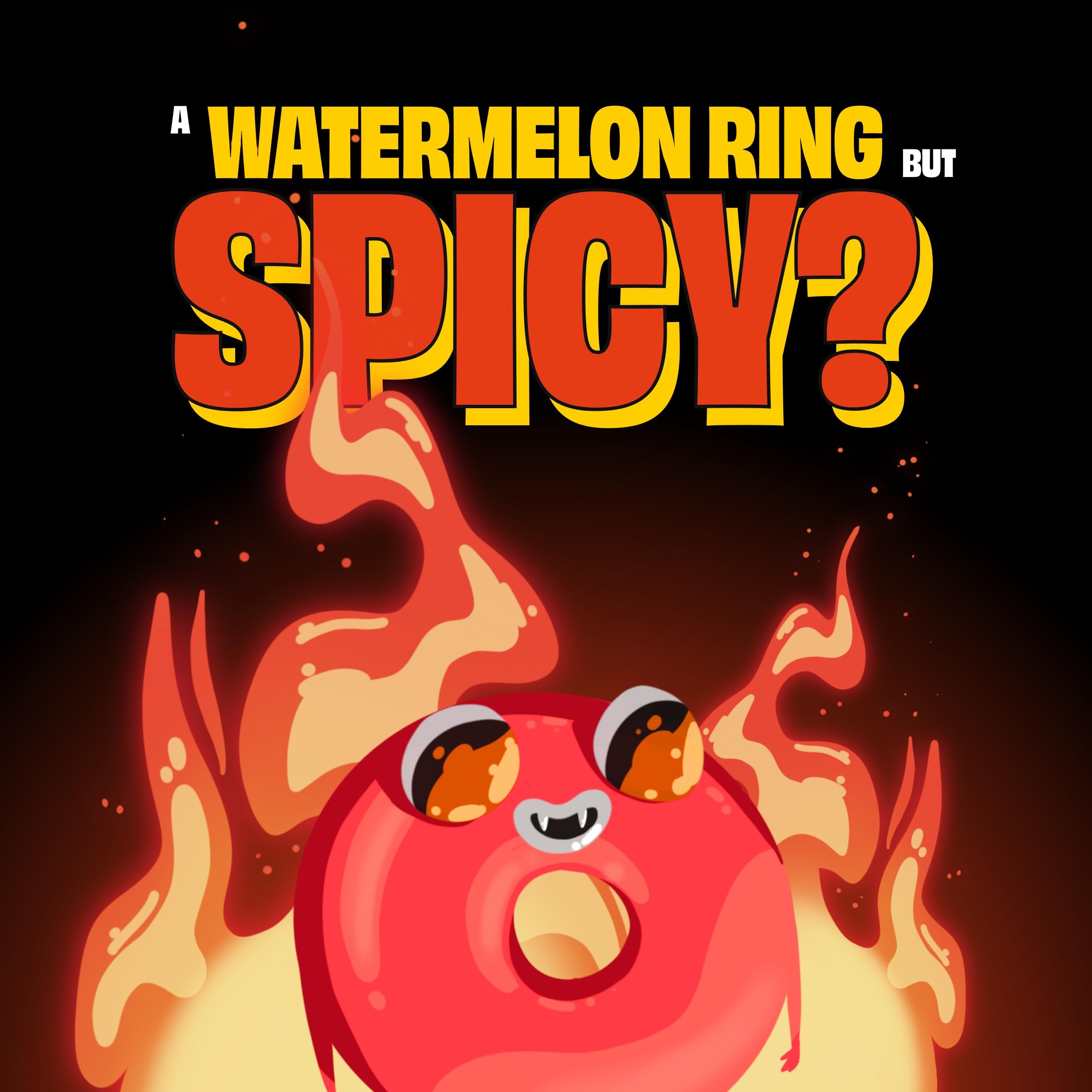 Fweygo chamoy glaze-coated rings with glossy finish and bold taste