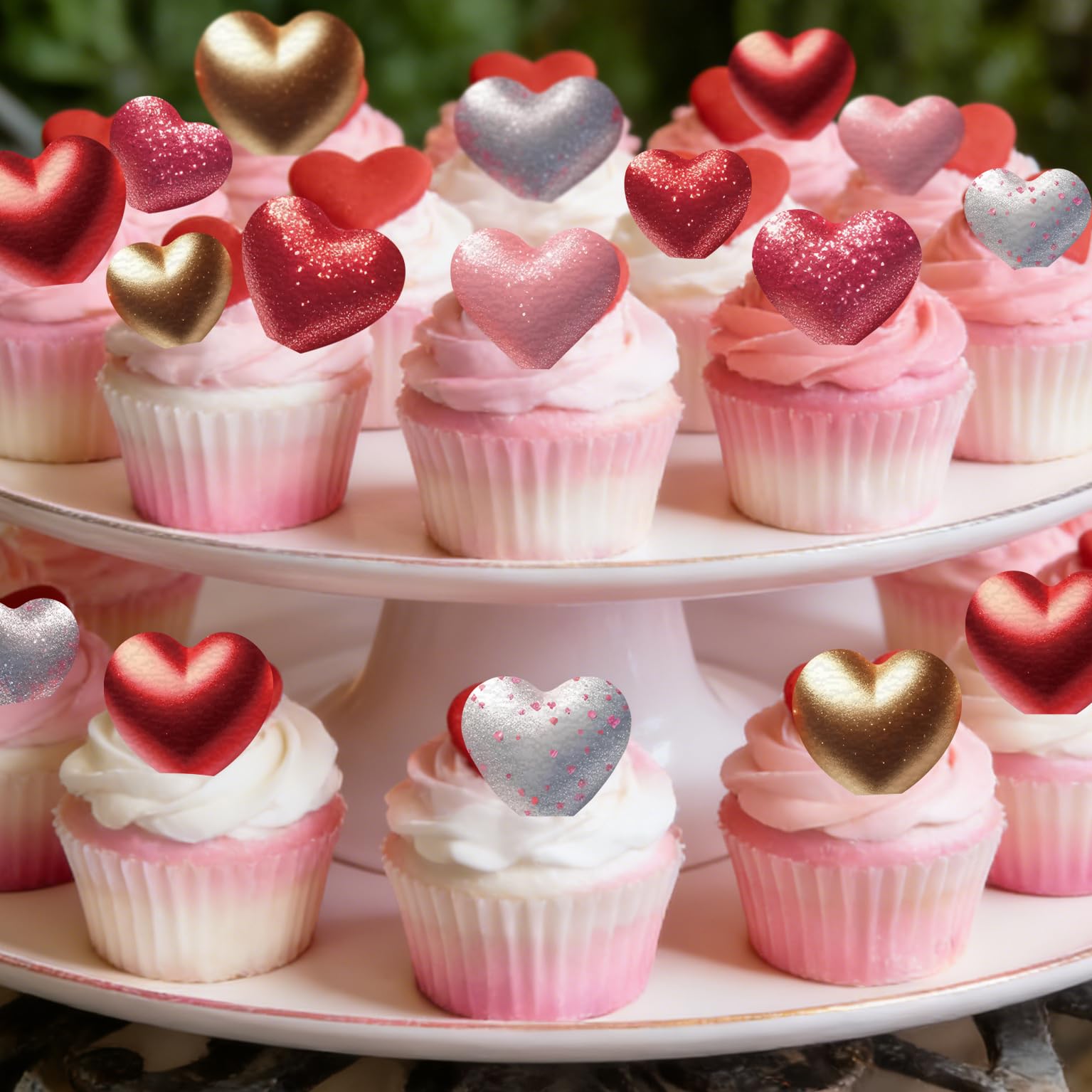 Fyeoxle 56-piece topper set provides abundant cake decoration options.