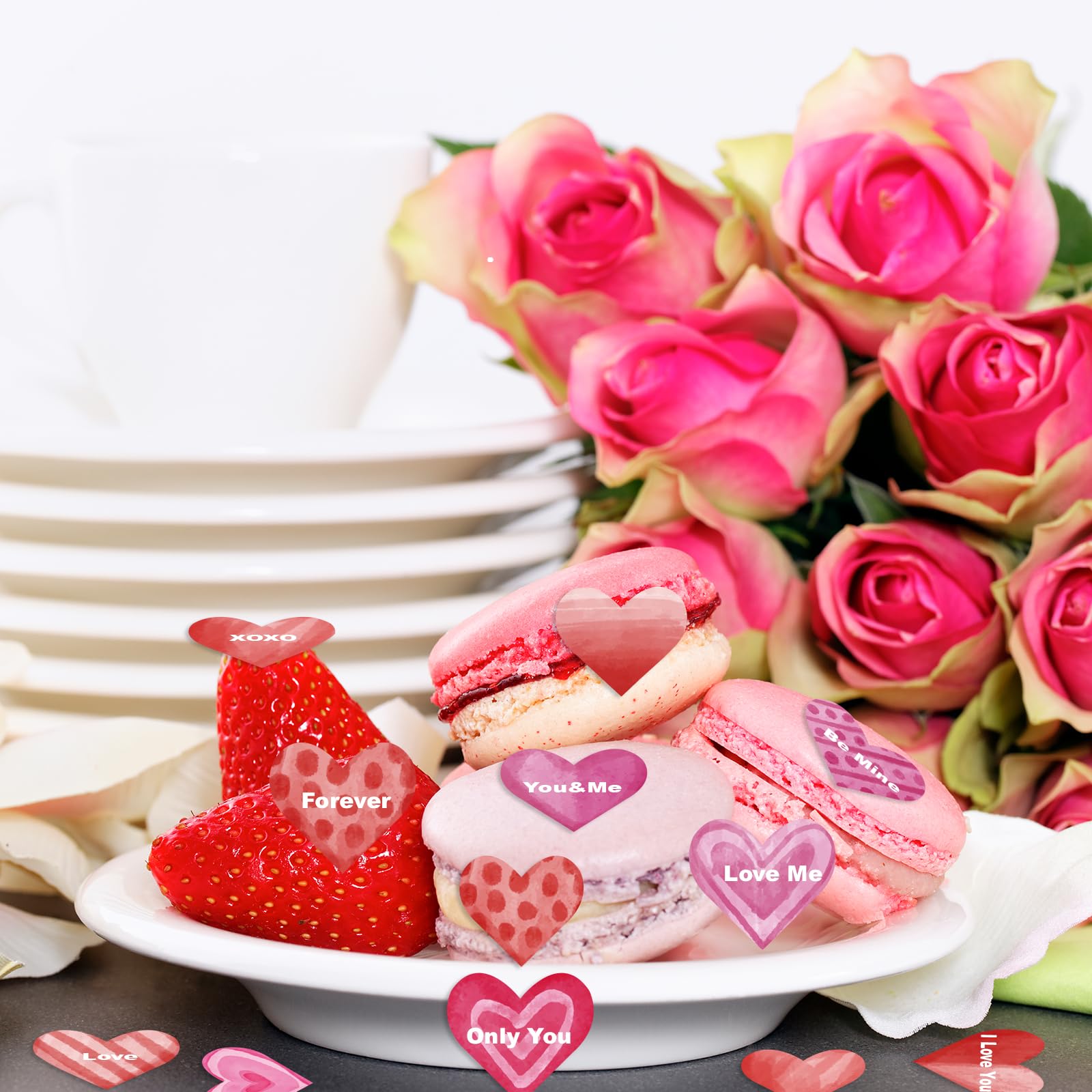 Fyeoxle cake toppers add Valentines flair to cakes.
