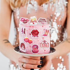 Colorful edible toppers add charm to cakes, ice cream, and fruit by Fyeoxle.