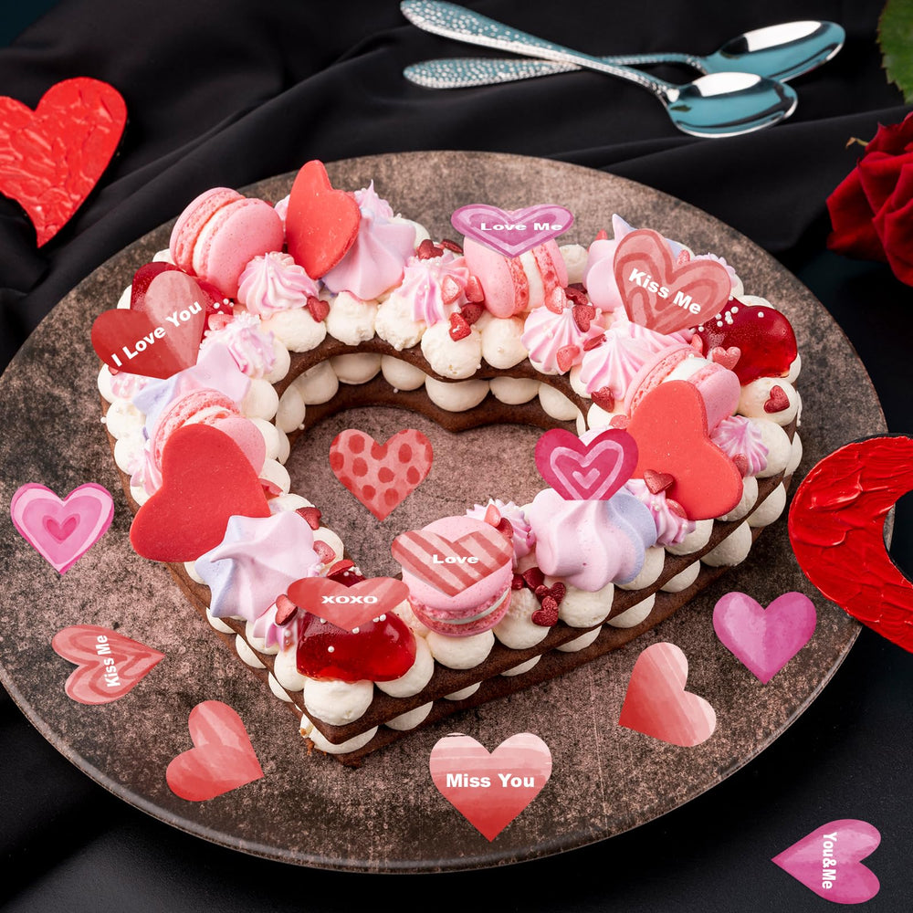Fyeoxle edible ink hearts decorate desserts with neutral taste.