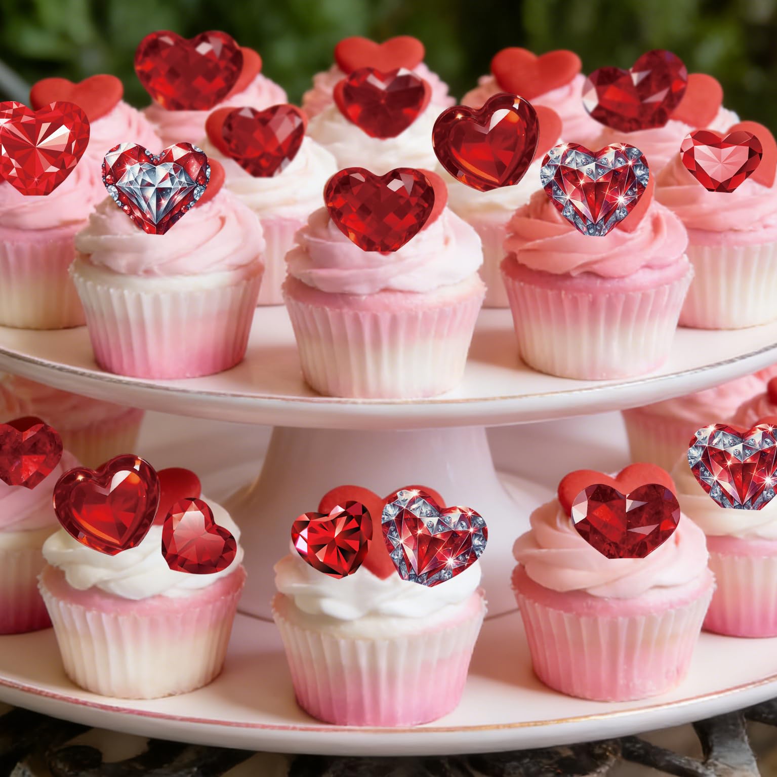 Fyeoxle toppers for fruit plates and desserts, tasteless and safe