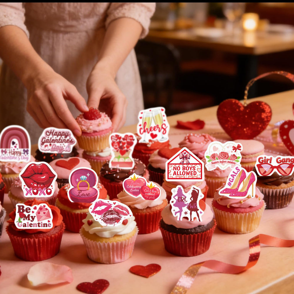 Whimsical wafer toppers by Fyeoxle for DIY treats and dessert styling.