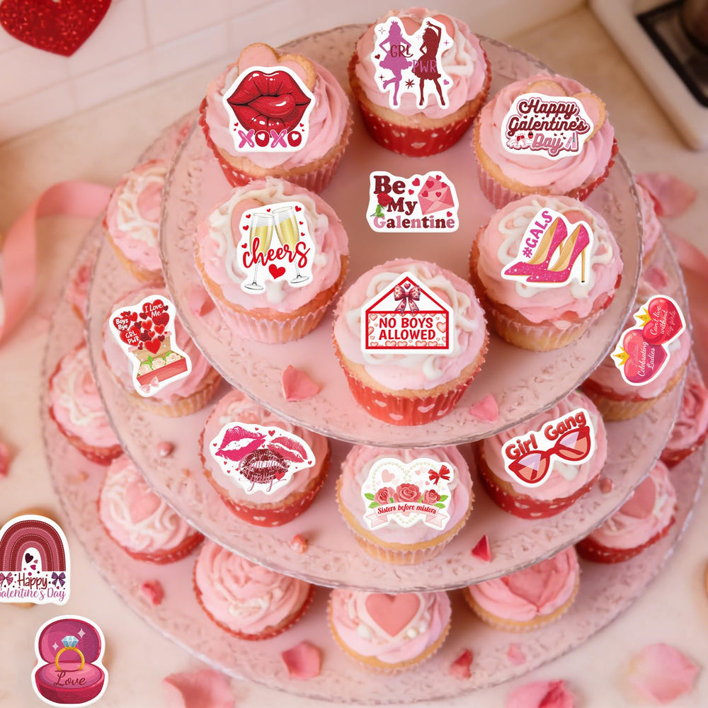 Fyeoxle valentines-day cake decor adds elegant party style to desserts.