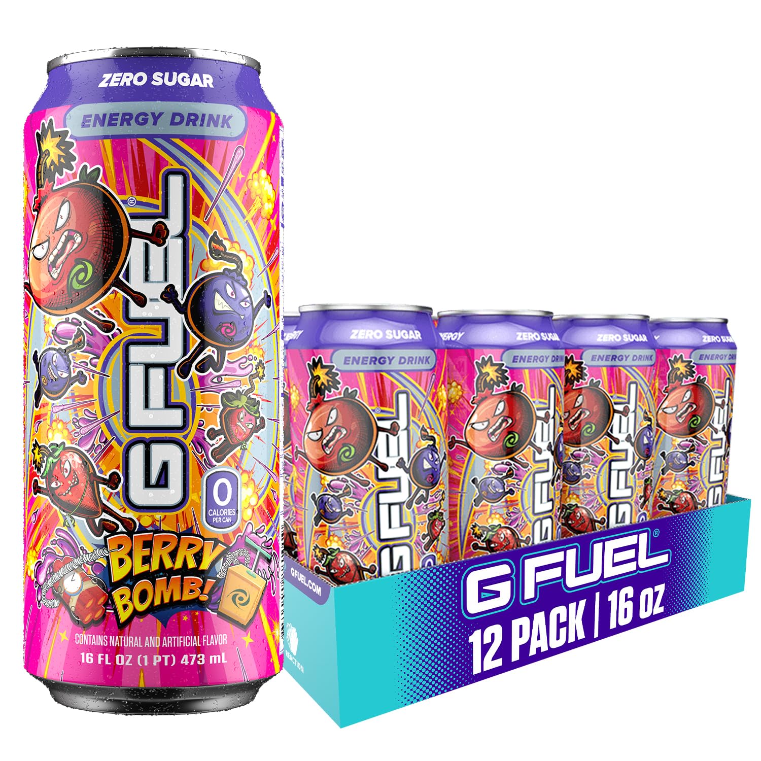 G Fuel Berry Bomb can energizes gaming sessions with bold flavor
