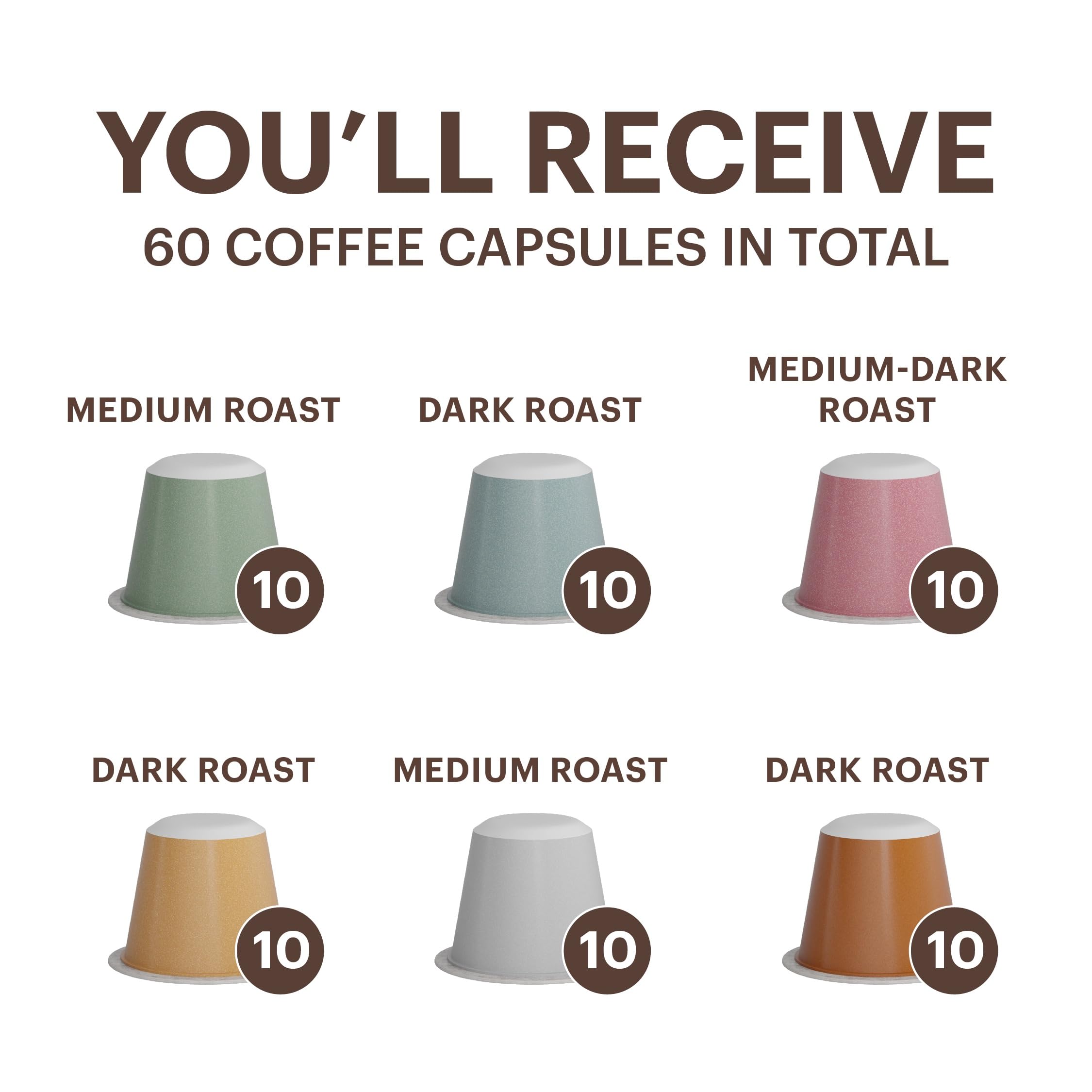 Close-up of compostable capsules from G Grana, an eco-friendly brewing option.