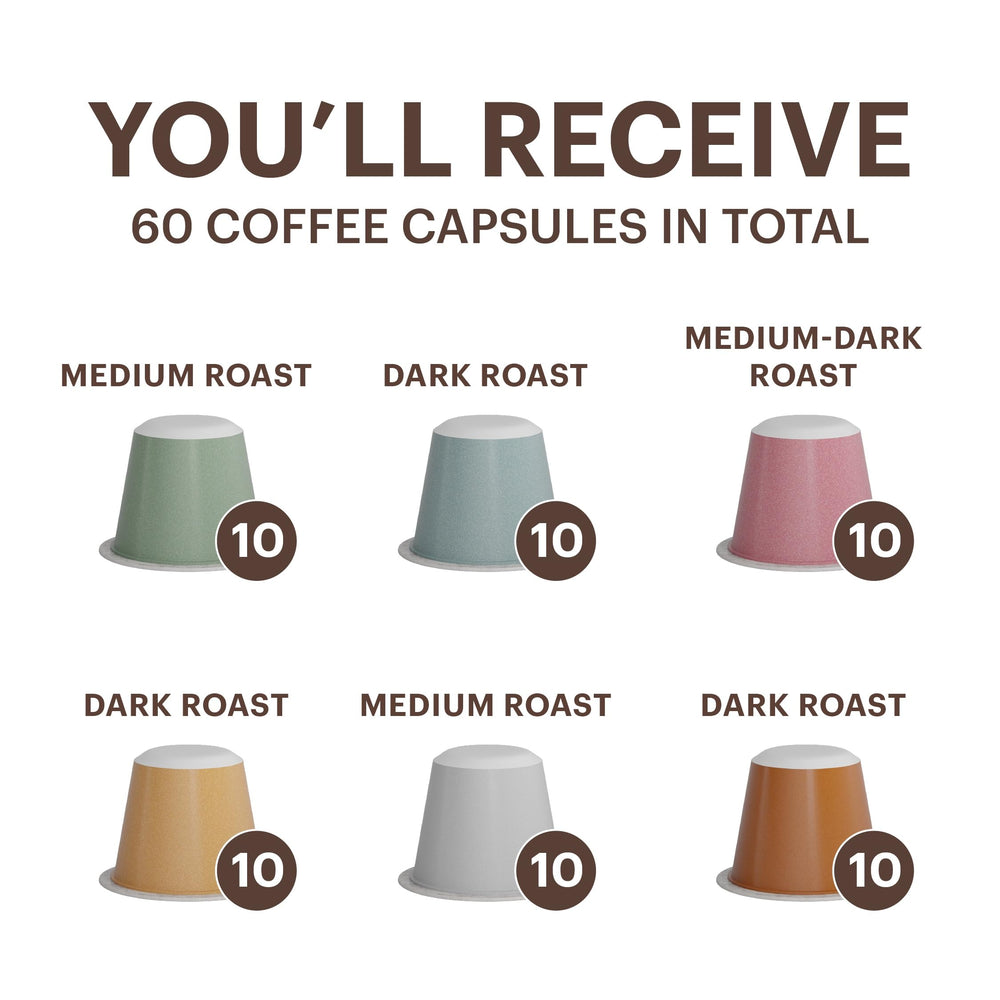 Close-up of compostable capsules from G Grana, an eco-friendly brewing option.