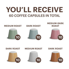 Close-up of compostable capsules from G Grana, an eco-friendly brewing option.