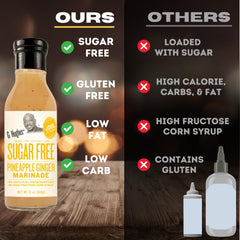 G Hughes Gluten Free label on sauce jar for allergen-friendly choice