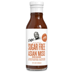 G Hughes Sugar Free Asian Miso Dressing bottle showcases gluten-free flavor for salads
