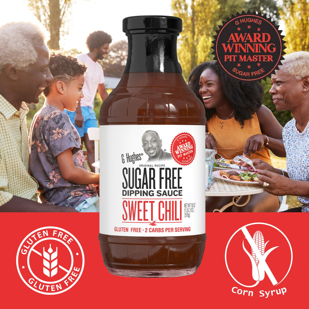 G Hughes sugar free sweet chili sauce marinated kebabs for enhanced flavor