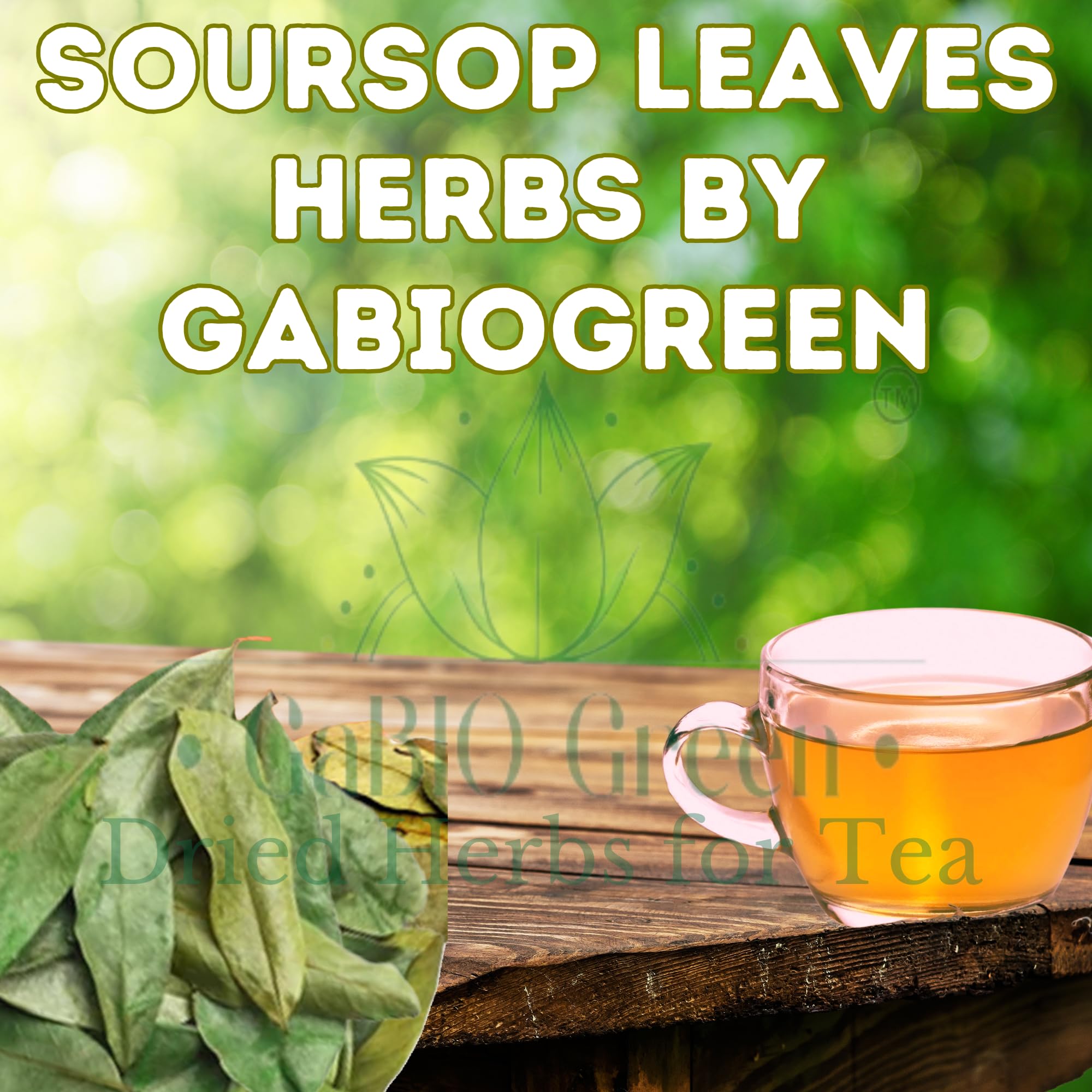 Gabio Green Big Bag keeps soursop leaves ready for daily tea preparation.