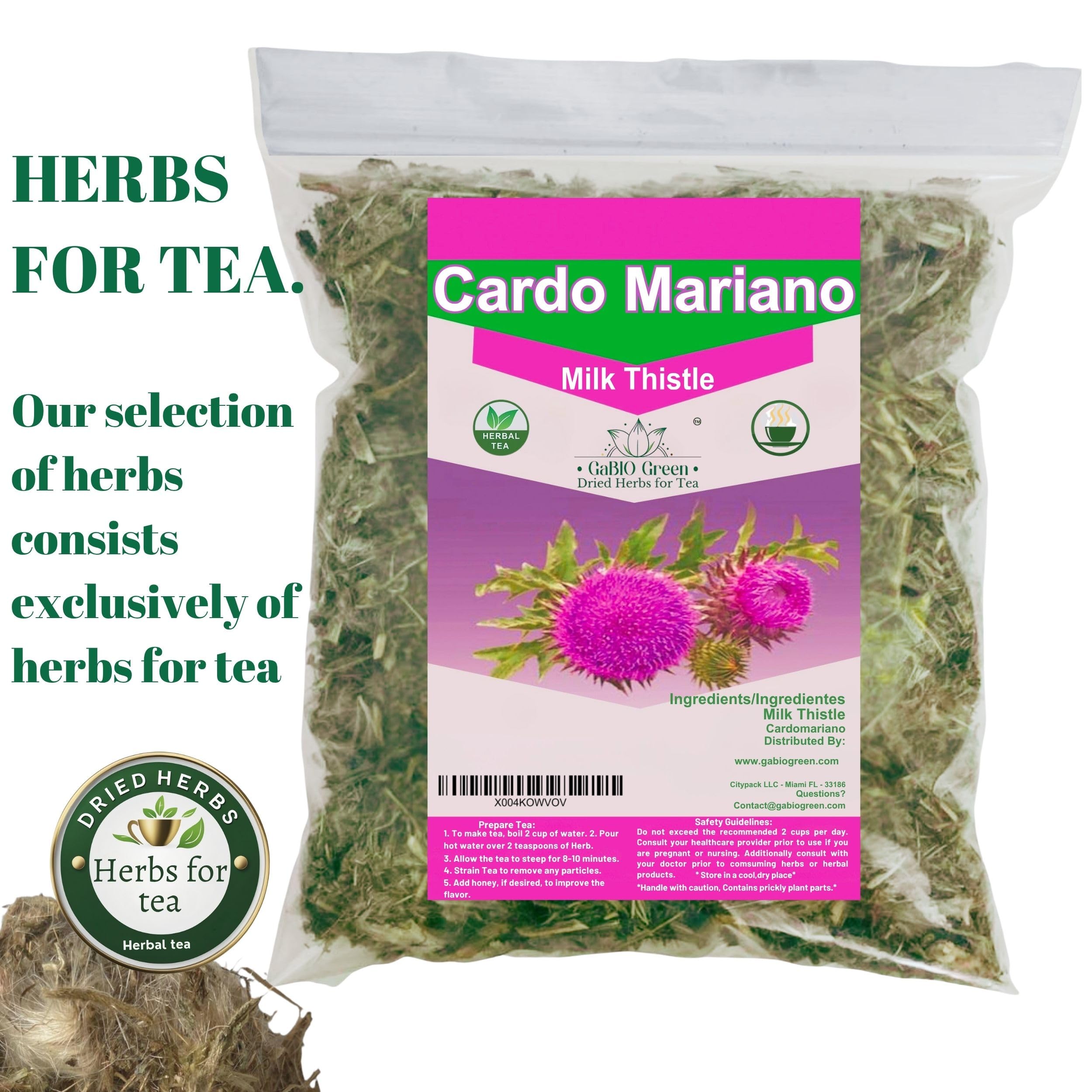 Gabio Green Cardomarin loose leaves ready for a clean, bright brew