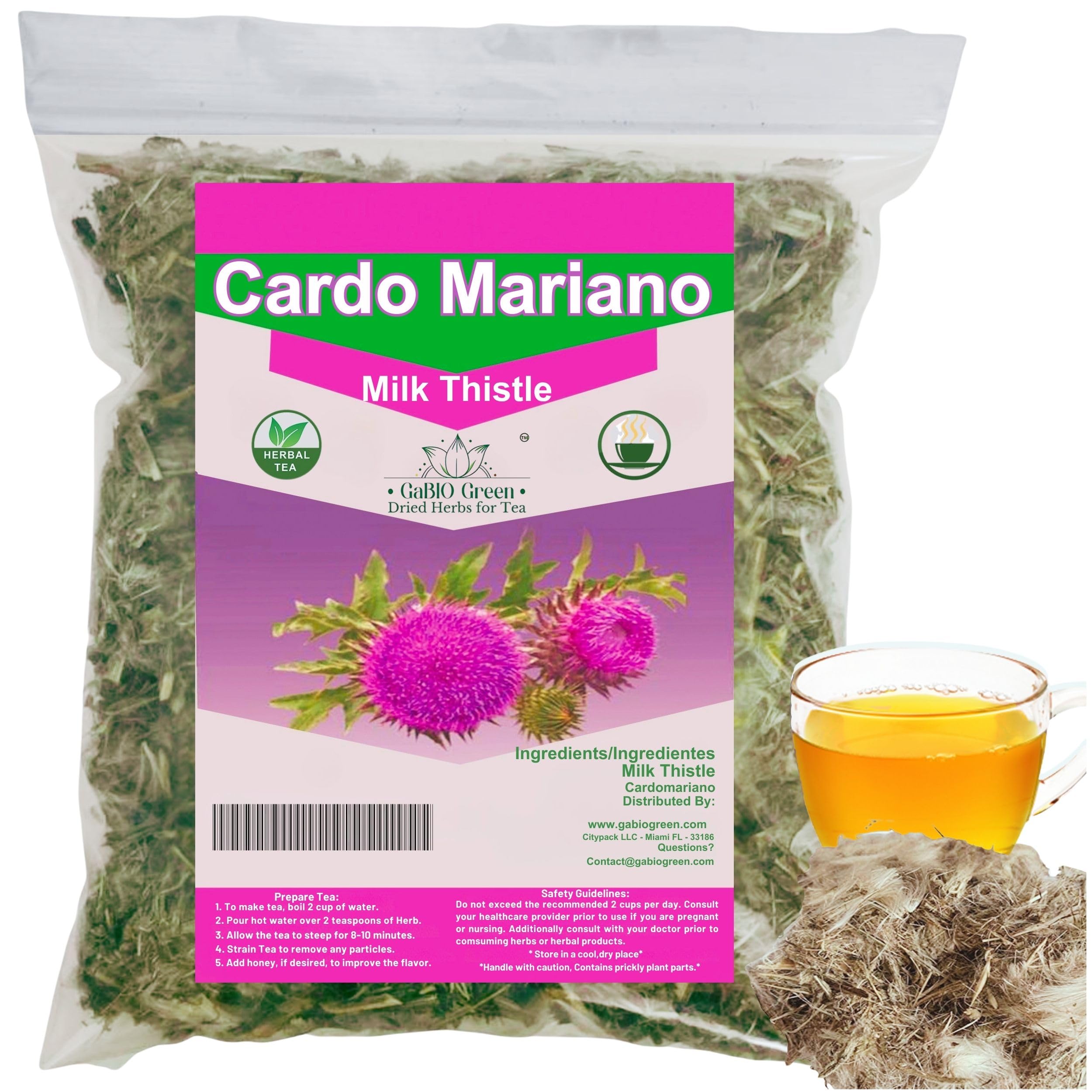 Gabio Green Cardomarin loose tea bundle ready to brew a calming cup.