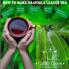 Gabio Green Dried Soursop Leaves deliver earthy aroma and balanced bitterness.