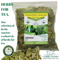 Gabio Green Loose Soursop Leaves are ideal for custom-length brews.