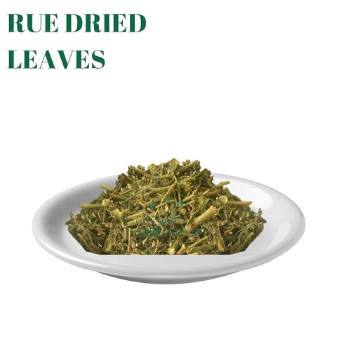 Gabio Green Raw rue leaves in natural form for herbal prep.