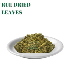 Gabio Green Raw rue leaves in natural form for herbal prep.