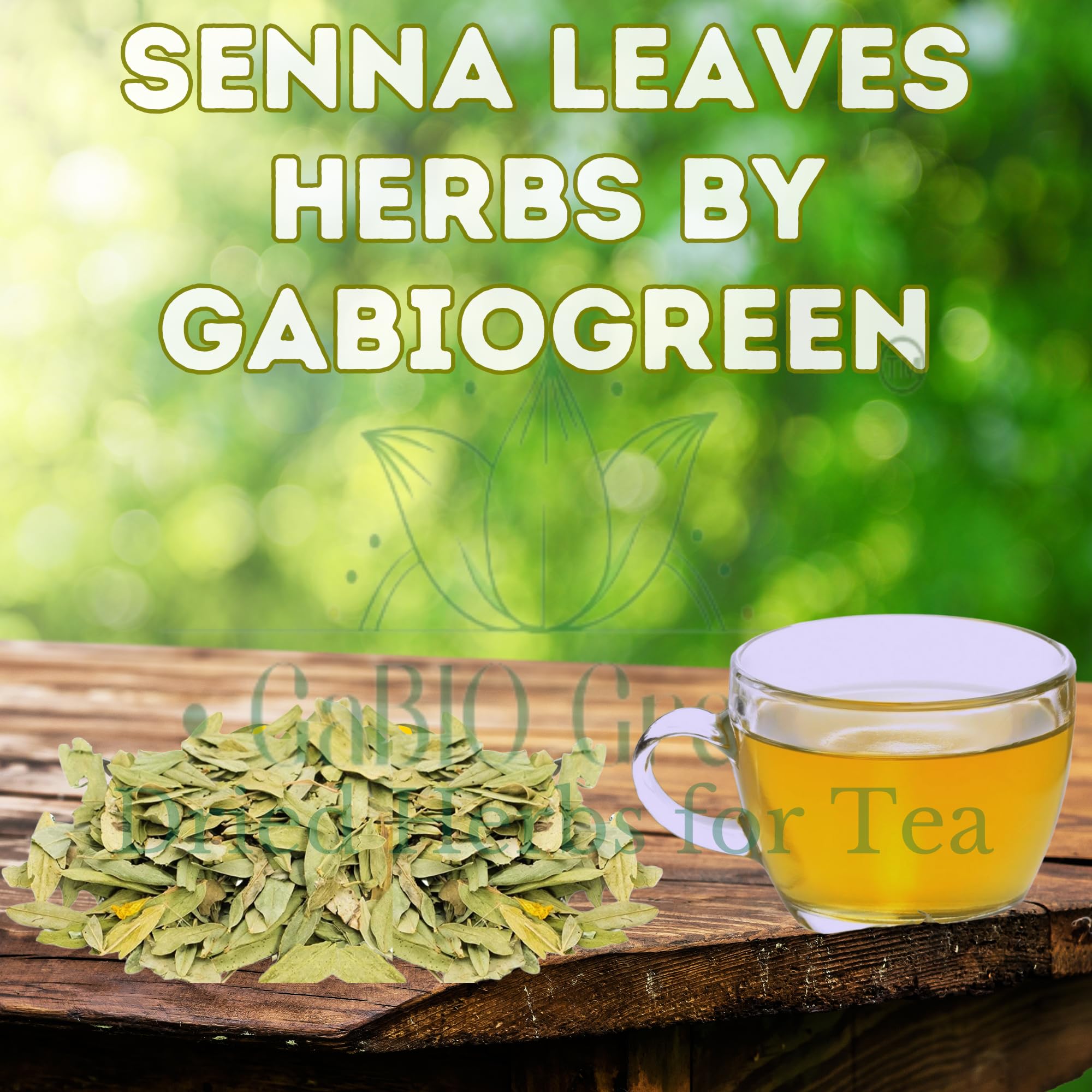 Gabio Green Senna leaves sealed bag preserves freshness for tea moments.