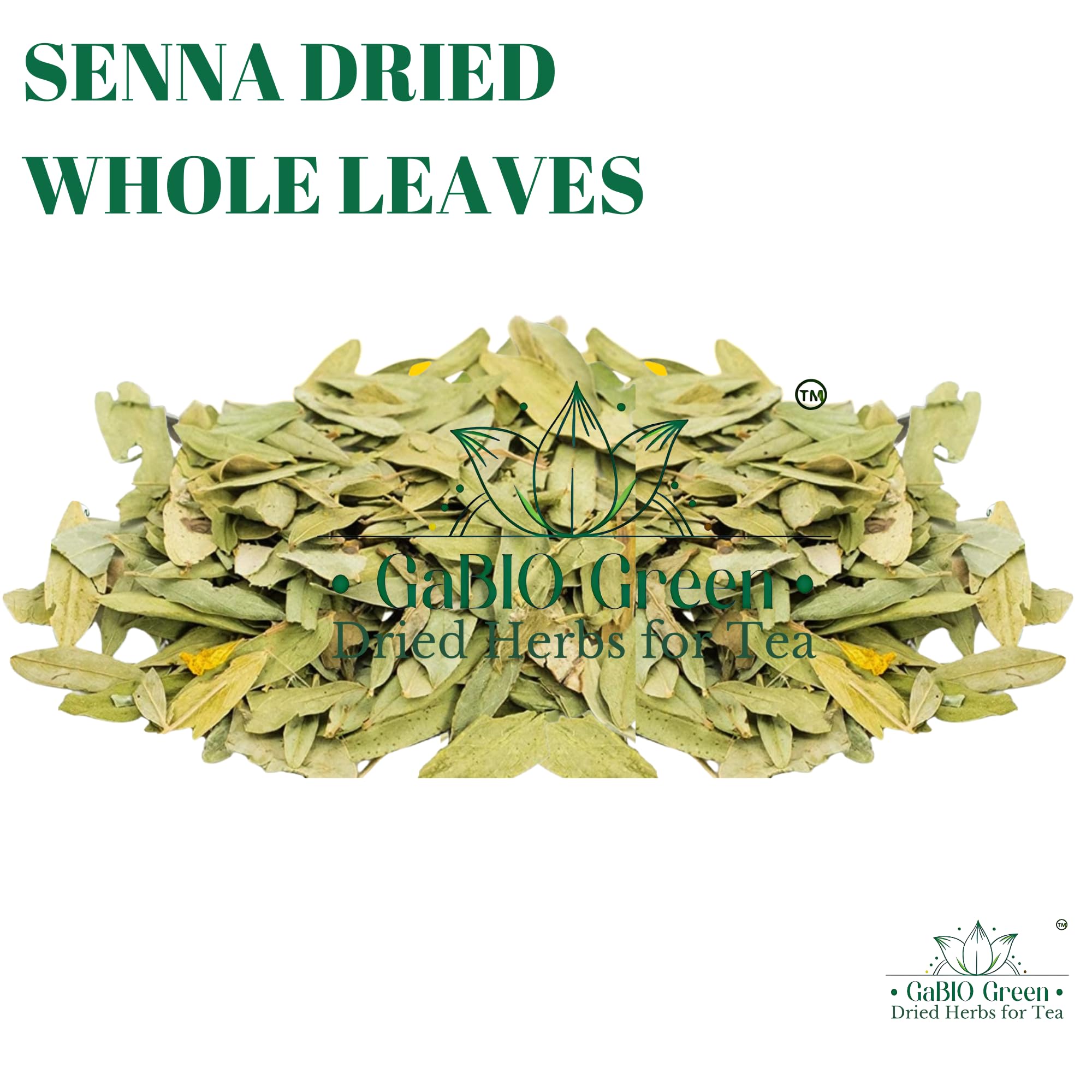 Gabio Green Senna leaves vacuum-packed packaging signals enhanced shelf life.