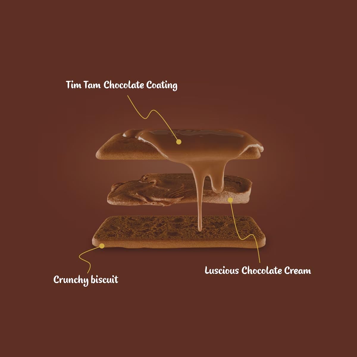 GAF Tim Tam Original crumble topping on ice cream
