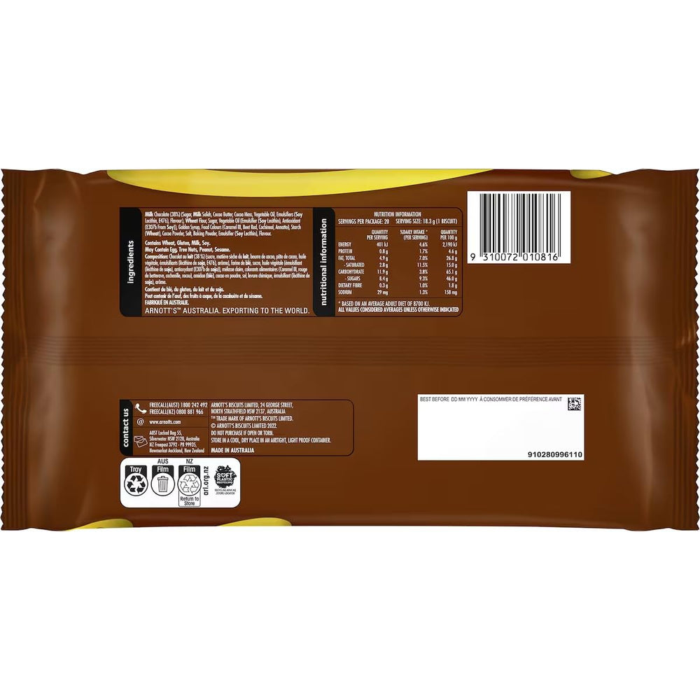 GAF Tim Tam Original 20 cookies ideal for snacks and lunchboxes
