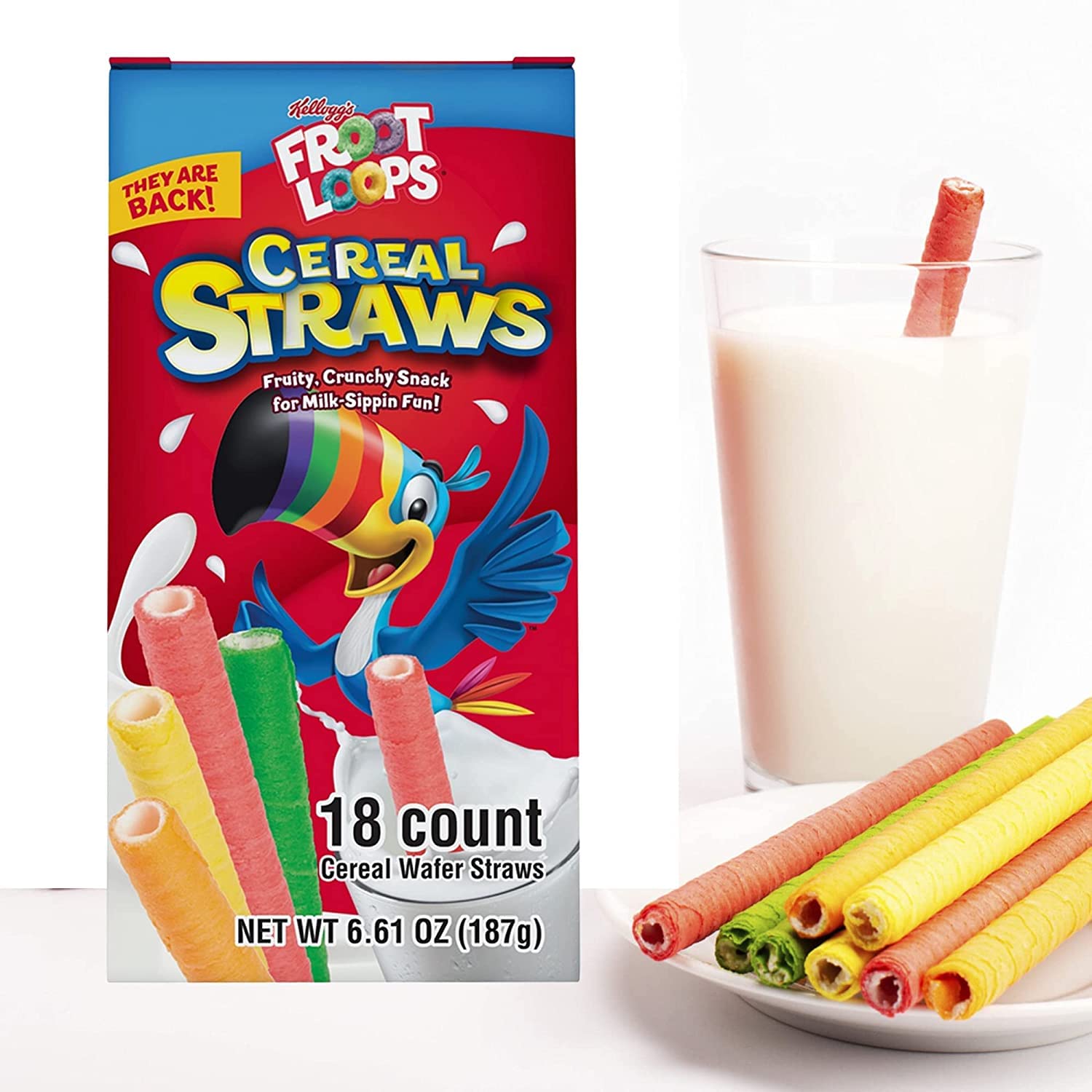 18-count box of Kellogg's cereal straws by Galerie.