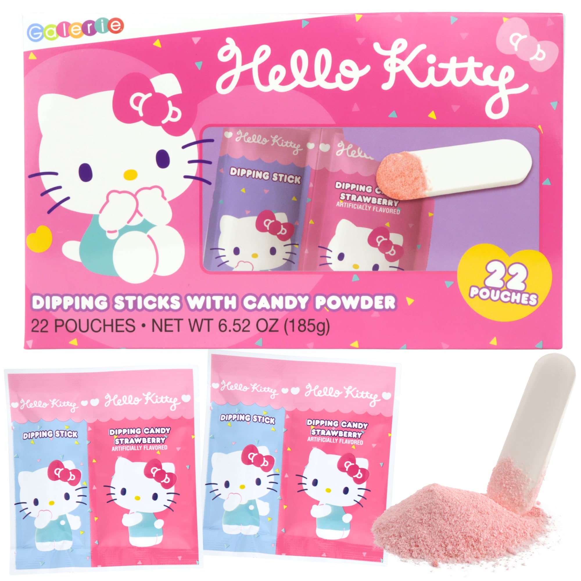 Age-15-plus label on Galerie Hello Kitty dipping sticks kit